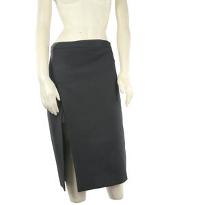 BCBG MAXAZRIA Grayce Black Side Slit Pencil Skirt Size 4